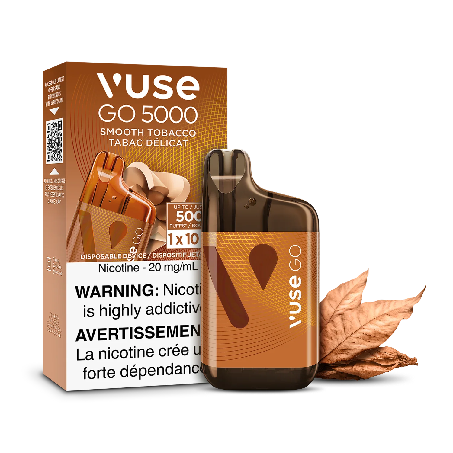 Vuse Go 5000 Smooth Tobacco Disposable Vape