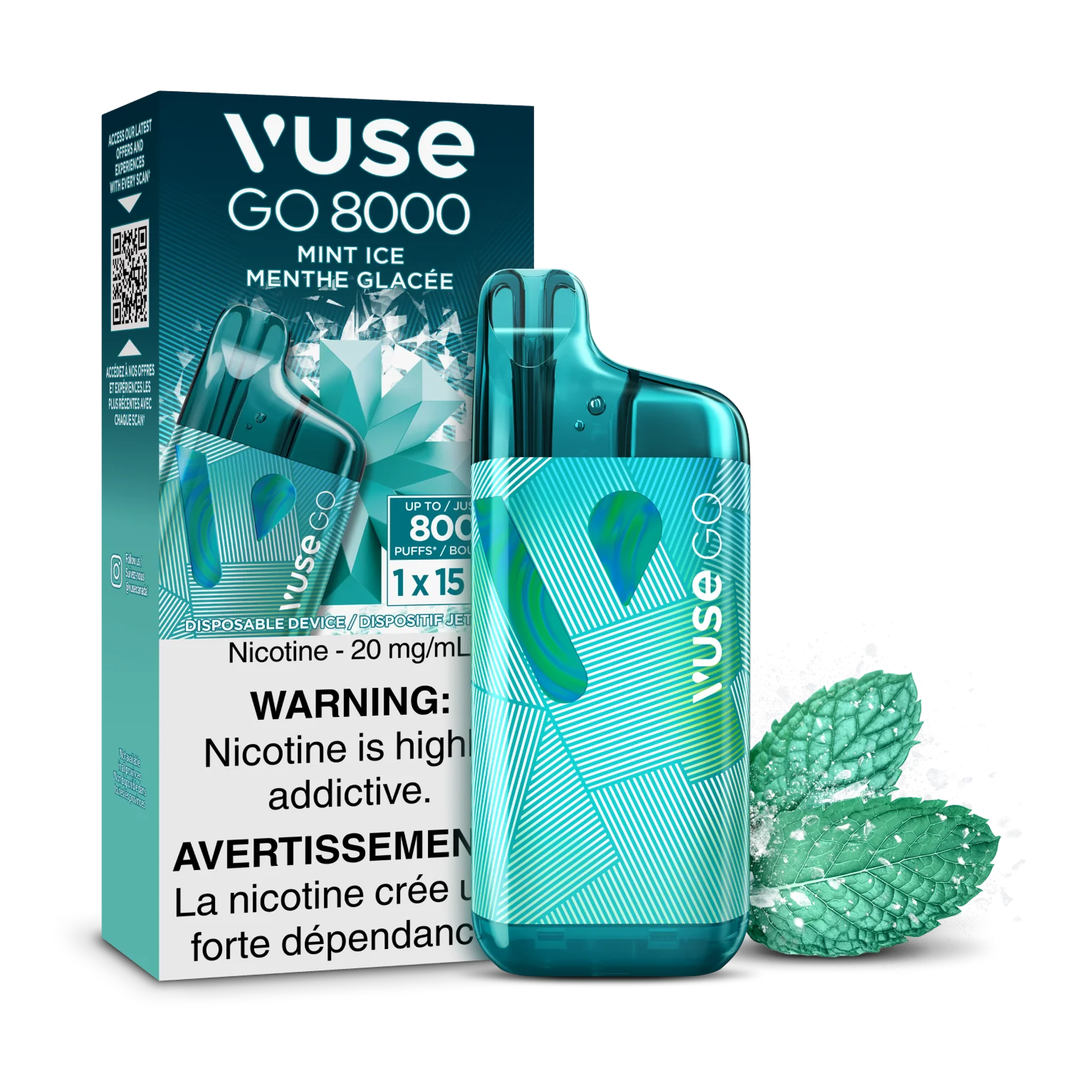 Vuse Go 8000 Mint Ice Disposable Vape